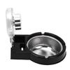 Wall Mounted  tray Space Saving Stainless Steel  tray with Strong Suction Cup for Toilet   Hotel Black