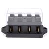 Bil 4-veis krets Standard Ato Blade Sikringsboks Blokkholder 12V/24V+4-veis sikring