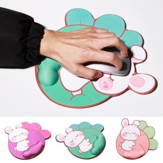 

Дышащий коврик для мыши Нескользящая нижняя часть Устойчивость к пятнам Облегчает боль