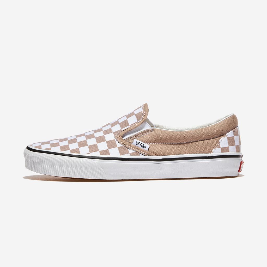 Vans Classic Slip-On - Color Theory Checkerboard Warm Taupe, VN000D6YE2V, 1010111661, Popular Korean Shoes