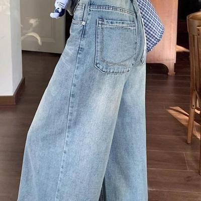 2026 Zomer Retro Hoge Taille Cropped Wijde Pijp Dames Jeans - Street Style