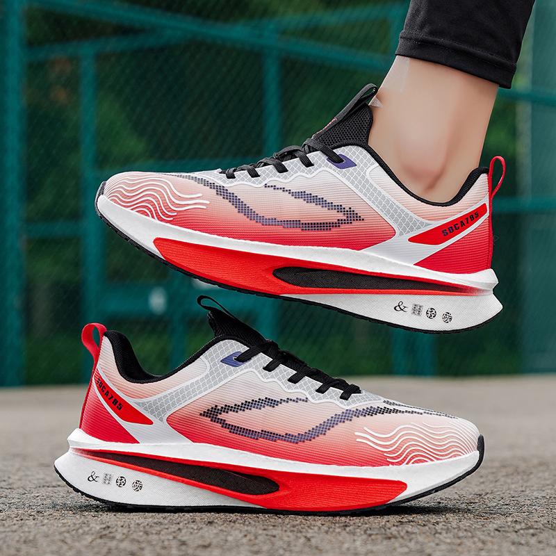 NEW Running Shoes Carbon Board Speciality Stability Marathon Men Sports Breathable Lightweight Women's Comfortable Athletic Nonskid Training Sneakers