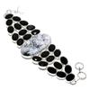 Dendrite Opal, Spinel Handmade 925 Sterling Silver Bracelet 7-8" t3t33