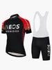 Ensemble de cyclisme d'été PRO Team pour hommes INEOS Maillot à manches courtes Ensemble Maillot et Cuissard Respirant Coussinet de selle en éponge