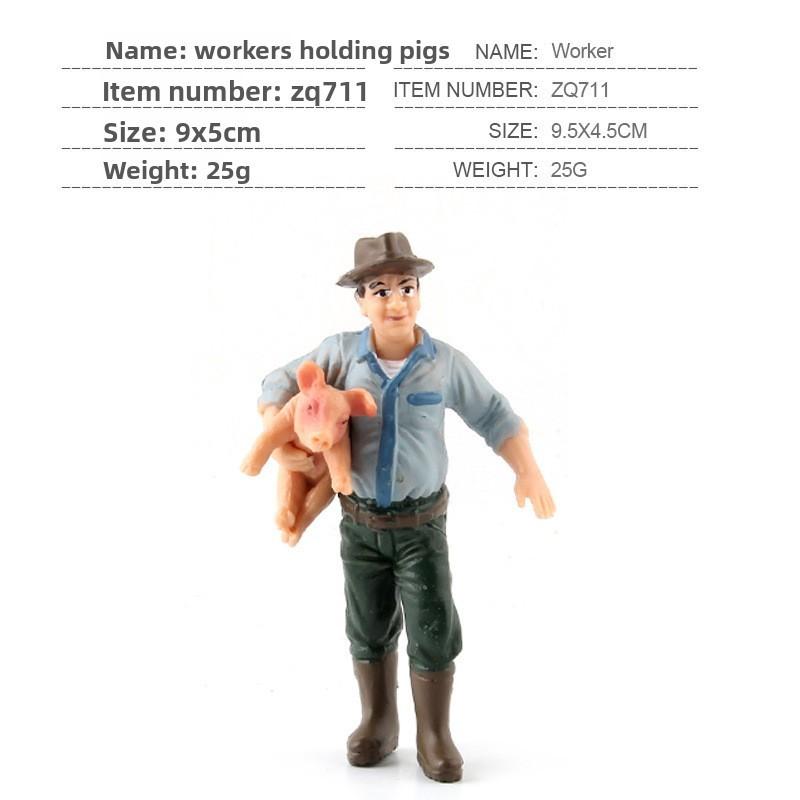 Simulated Diver Veterinarian Farmer Worker Postal Worker Toy Model Ornament For Collectors And Play