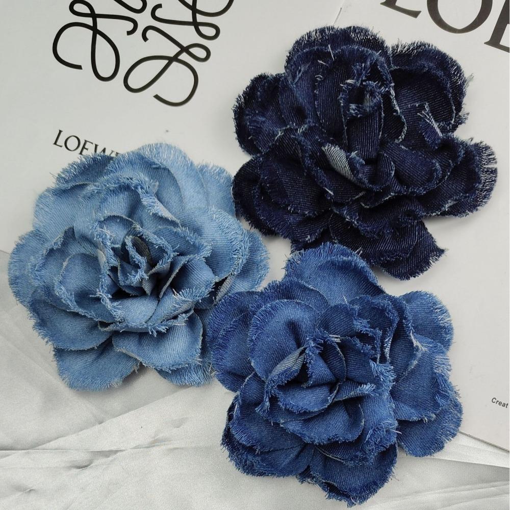 Spilla Floreale 3D Fatta a Mano Applique da Cucito Fai da Te 2024 Toppa Camelia Decorazione Vestiti