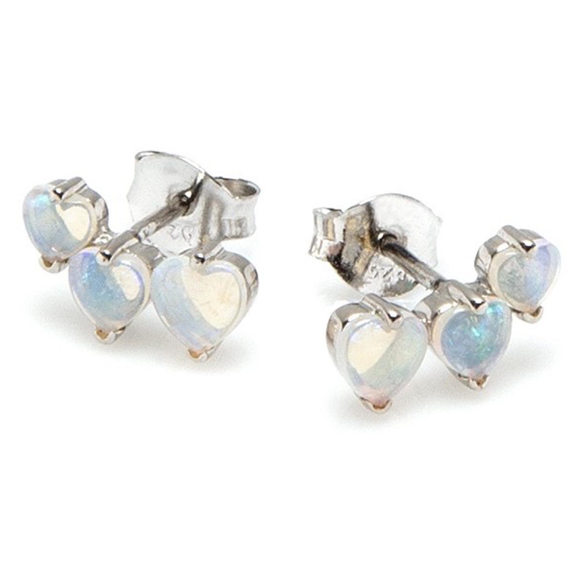 

Les Trésors De Lily [G0769] - Серебряные серьги Goddess Opal Белое серебро (родированное покрытие) - 11x5 мм