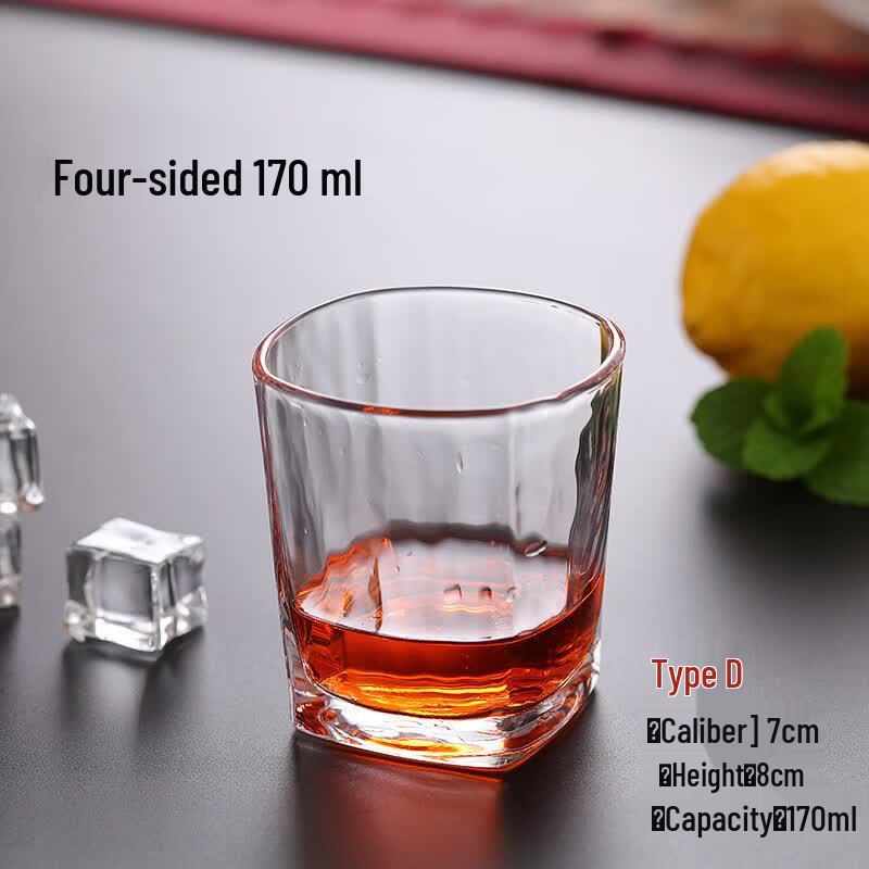 ZISIZ Octagonal Tempered Glass Multi-Purpose Cup