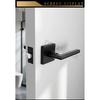 Home Use 304 Stainless Steel Square Handle Door Lock Magnetic Absorption Keyless Indoor Bathroom Silent Door Knob Lock
