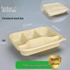 ZISIZ Divided Disposable Paper Lunch Box