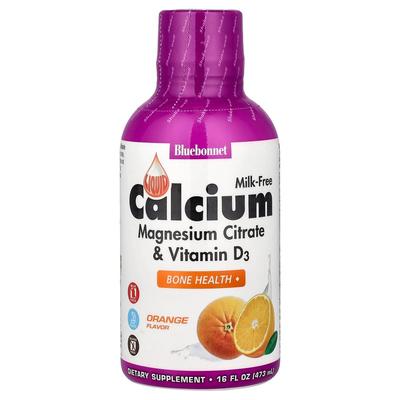 Liquid Calcium Citrate Magnesium & Vitamin D3 Orange Flavor 472ml (16 Fl Oz)