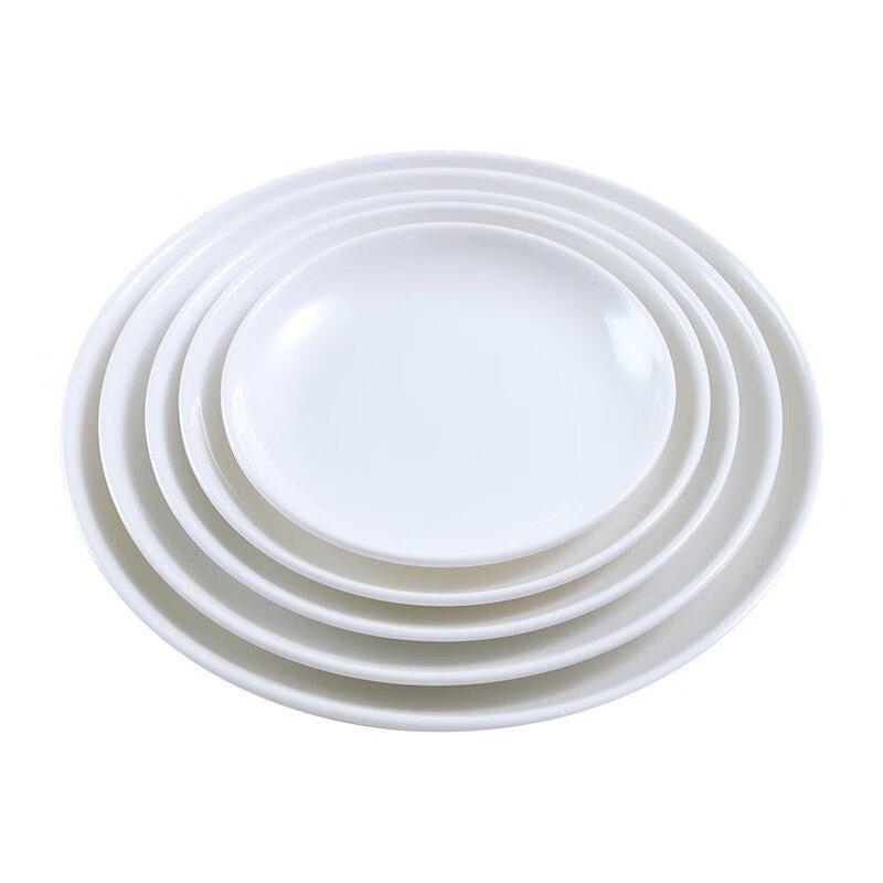 Commercial Melamine Imitation Porcelain Dinner Plates
