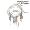 Stylish Heart Tassels Pendant Necklace with Imitation Pearls Chain Beaded Necklace Suitable for Youthful Women Present