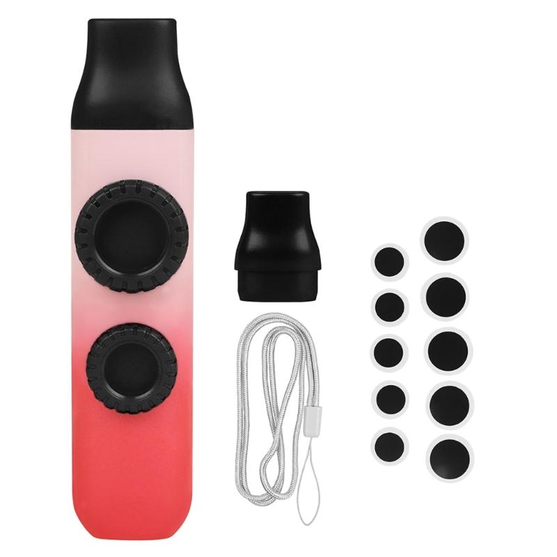 Easy to Playing ABS Construction Kazoo with Double Membrane Design Ideal for Beginners Children and Family Activity