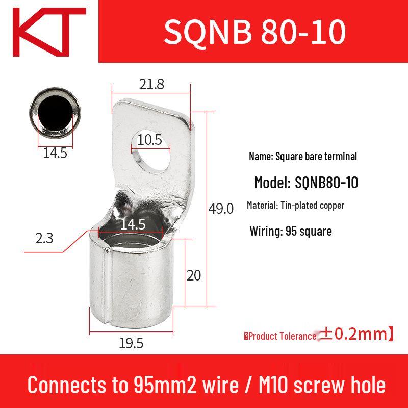 Kaitong SQNB Copper Lug Terminal - Multiple Sizes Available