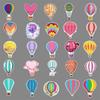 50 Hot Air Balloons Doodle Cartoon Fresh PVC Creative Guka Waterproof DIY Skateboard Water Cup Suitcase Sticker