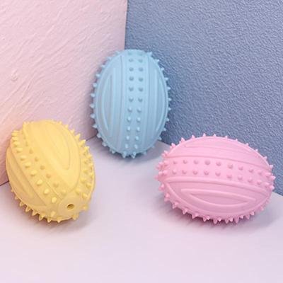 Interactive Squeaky Rugby Dog Chew Toy for Medium & Small Pets