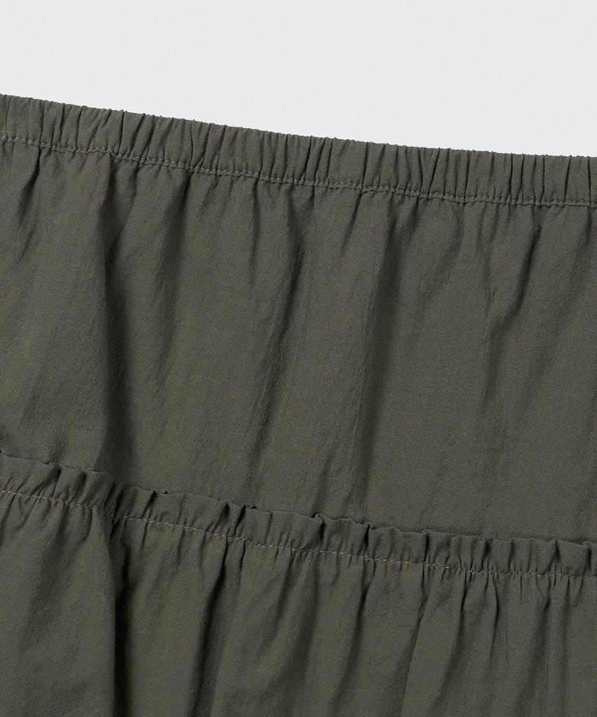 MUSINSA STANDARD WOMAN Women'S Cotton Tiered Mini Skirt [Dark Grey]