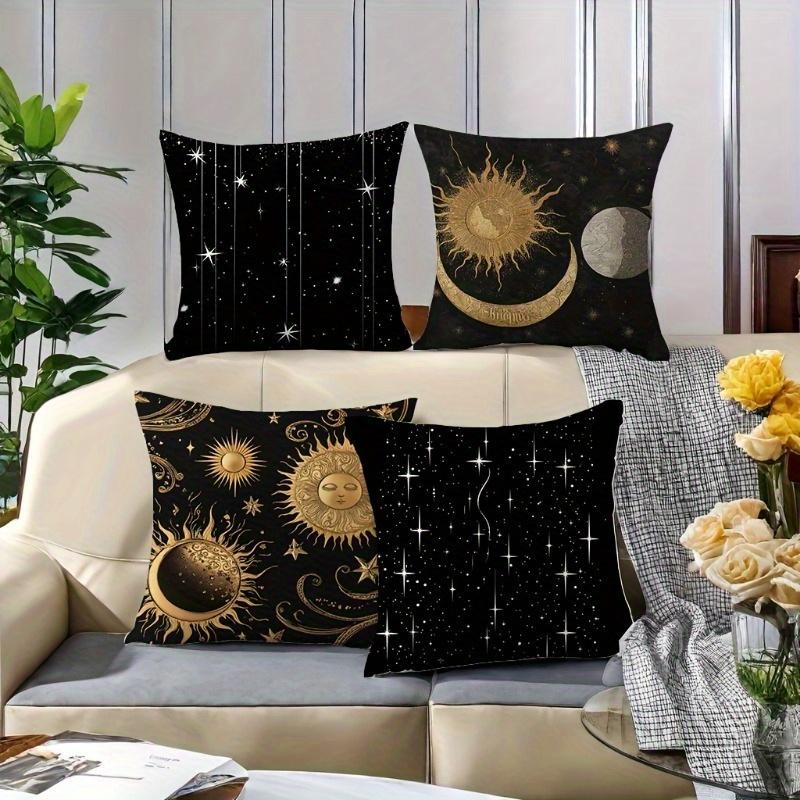 Dreamlike Universe And Stars Digital Printing Pillow Cover Short Plush Suitable Living Rooms Bedrooms Sofas Throw Cushion Cover