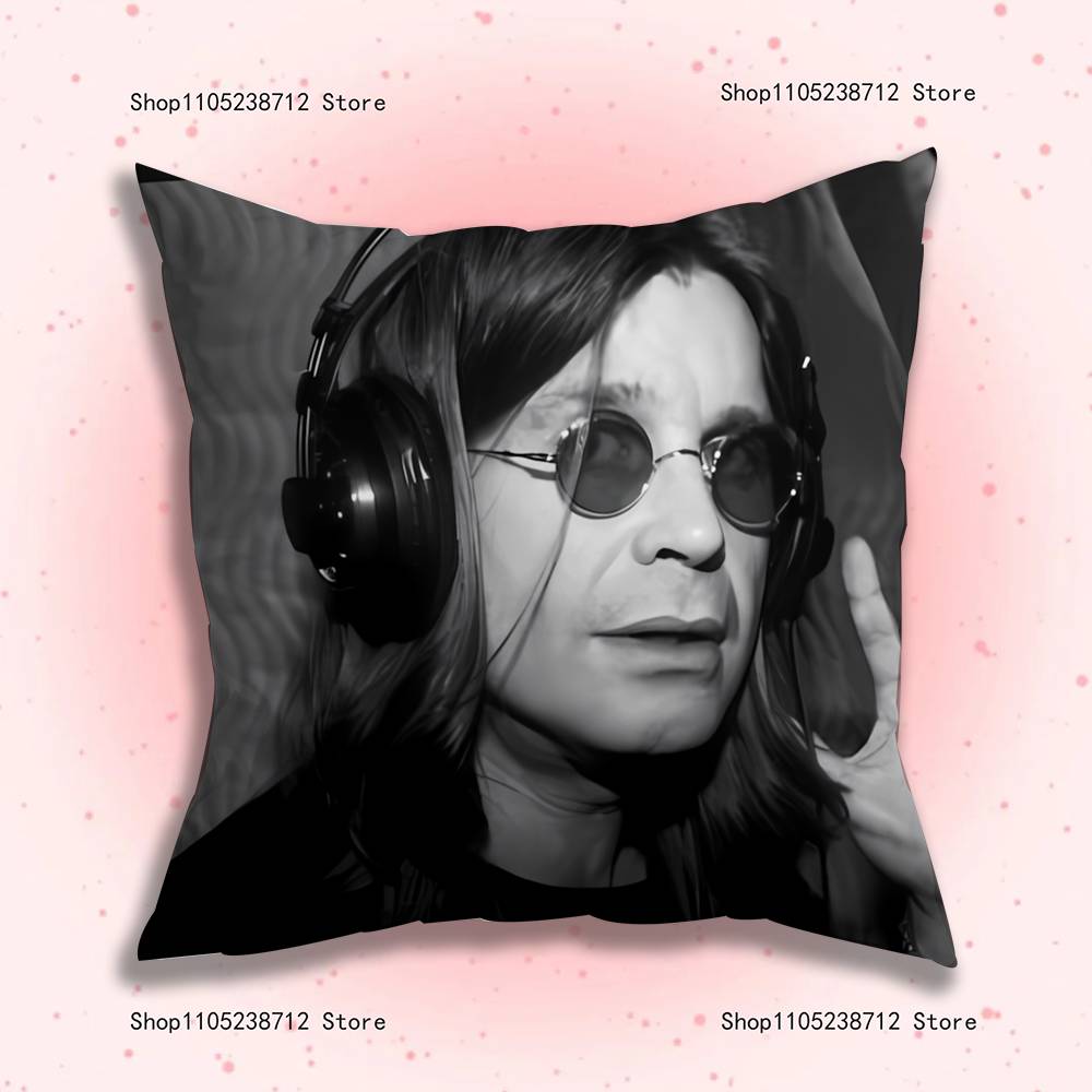 O-Ozzy Osbourne Pillow Case Plush Fabric Soft Pillowcase Double Sided Print Sofa Cushion Cover Throw