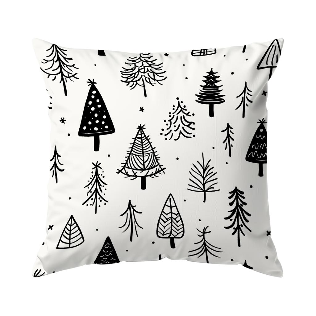 Christmas Simplicity Pillowcase Bedroom Sofa Cushion Cover 100% Polyester Living Room Cushion Pillowcase Home Decor