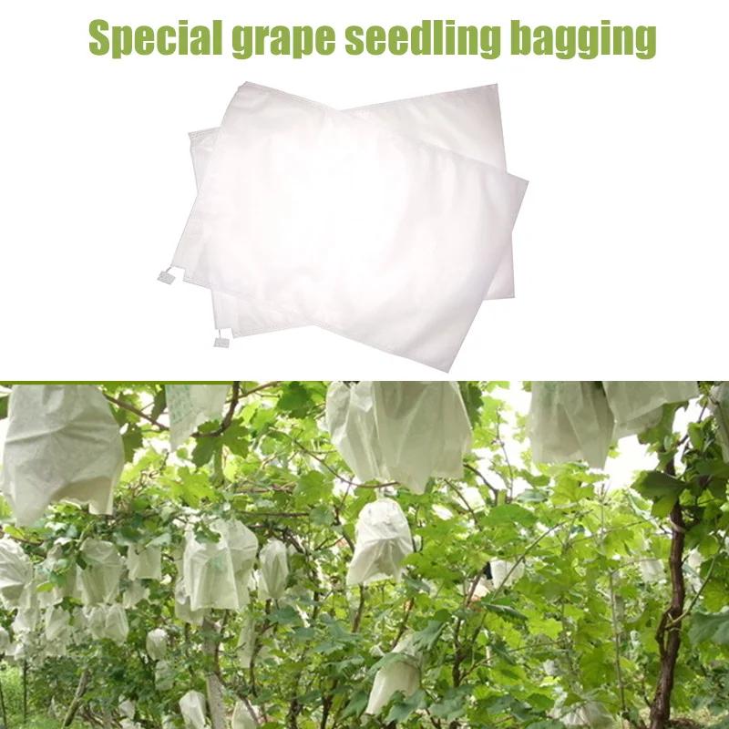 100Pcs Drawstring Style Grape Protect Bag Fruit Protection Bags Mesh Bag Against Insect Pouch Waterp Mini Greenhouse
