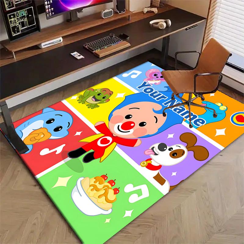 Custom Flim Flim Mat Personalized Name, Polyester Washable Indoor Entryway Rug, Gift for Christmas, Easter, Thanksgiving Day
