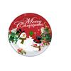 Christmas Themed Party Decoration, Christmas Snowman Paper Cup, Paper Tray, Knife, Fork, Spoon