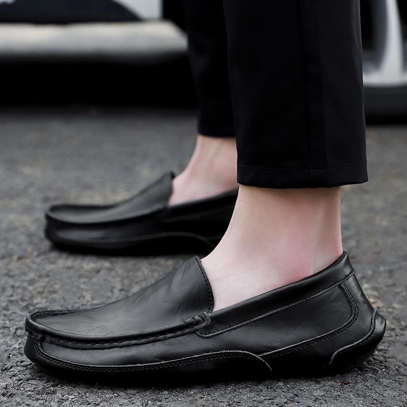 Men‘s Dress Shoes British Style Shoes For Men Slip On Loafers 2024 Shoes Men Formal Leather Good Quality Business Shoes Comfy