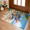 Custom Name Luna's Stitch Living Room Non-Slip Area Rug Soft Carpet for Bedroom Kids Playroom Sofa Office Home Decor Doormat