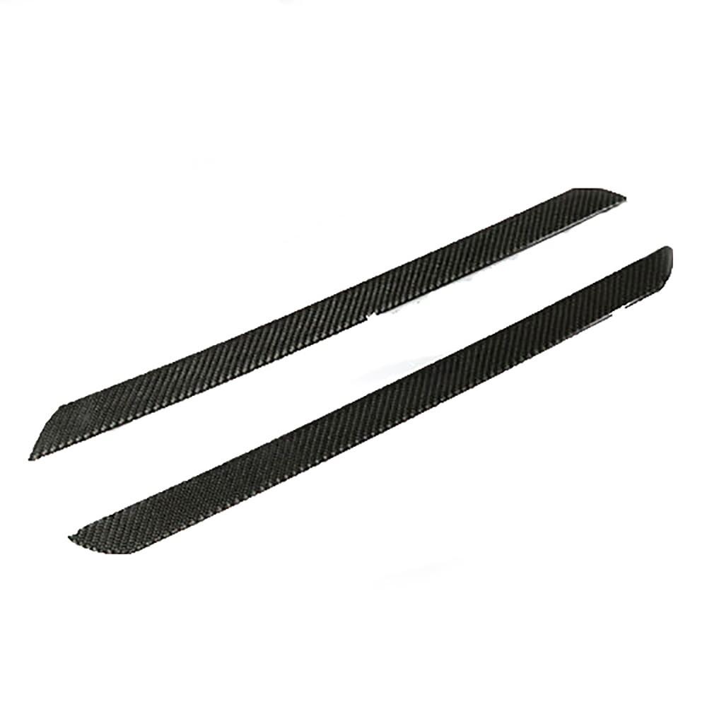 2pcs Universal Door Sill Cover Car Scuff Plate Panel Step Protector Guard Real Carbon Fiber 60 Cm