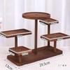Solid Wood Tiered Display Stand for Jewelry, Ornaments, Snacks & Succulents