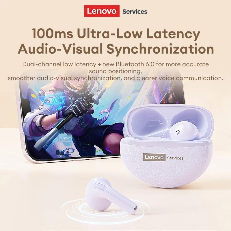 Original Lenovo LE223 Gaming Wireless Bluetooth 6.0 Headphones HiFi Stereo Sound Earbuds 30H Battery Life Waterproof Sport Earphones