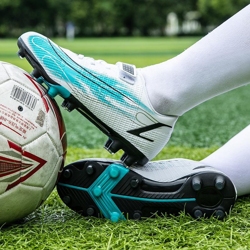 Children's Professional Velcro Spike Broken Ding Football Shoes Boys' Students Breathable Training Non-slip Competition Shoes