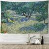 Wheat Field Cypress Tapestry Van Gogh Scenery Living Room Home Background Hanging Cloth Wall Decoration