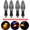 4Pcs Motorcycle LED Turn Signal Light 3 LED Flashers Waterproof Amber Blinker Indicator Lamp 12v Motorbike Front Rear Tail Lamp