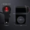 1pcs CNC Motorcycle Modification Aluminum Alloy Switch LED Headlight Power-off Switch Electric Horn Control Button 2025 New
