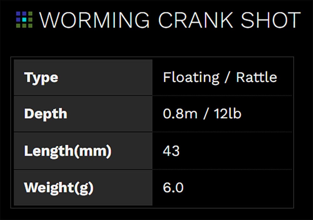 Nories Worming Crank Shot 441 Soft Wakasagi