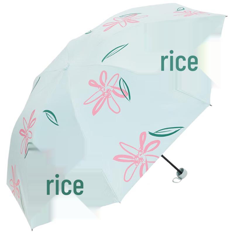 Paradise Lightweight Compact Folding Sun Rain Umbrella