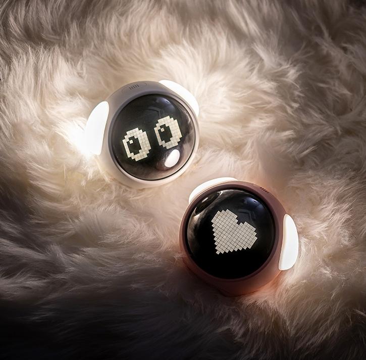 Night Light with Cute Expression Emotion Alarm Clock  Voice Controlled Light Multifunctional Consumer Electronics