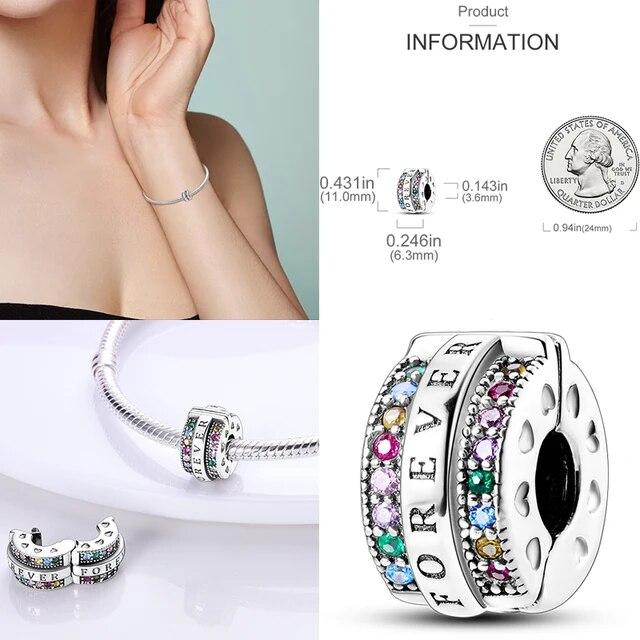 925 Sterling Silver Fjäril Flygplan Hjärta Berlocker Pärlor Armband DIY Boutique Smycken Gåva