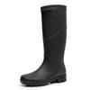 Men's Waterproof High-Top PVC Rubber Boots: Mid-Calf Rain & Construction Labor Protection Shoes