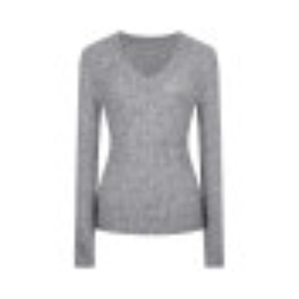 This Is A New Autumn Casual Style, Slimming and Versatile Design with A Pit Pattern V-neck Long-sleeved Knitted Sweater for Women