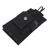 Portable Nylon Walkie Talkie Bag Pouch Radio Holder Case for Outdoor Sports Black