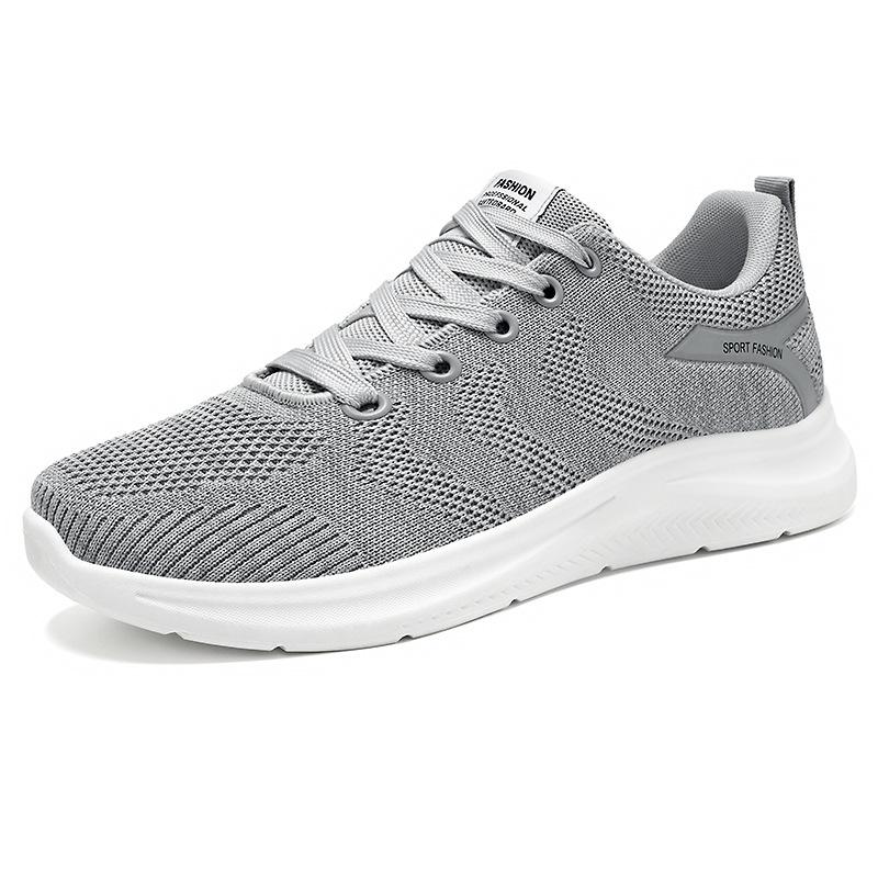 Men's Sneakers In Summer New Lightweight and Breathable Outdoor Running Shoes Mesh Soft Sole Breathable Flying Casual Shoes