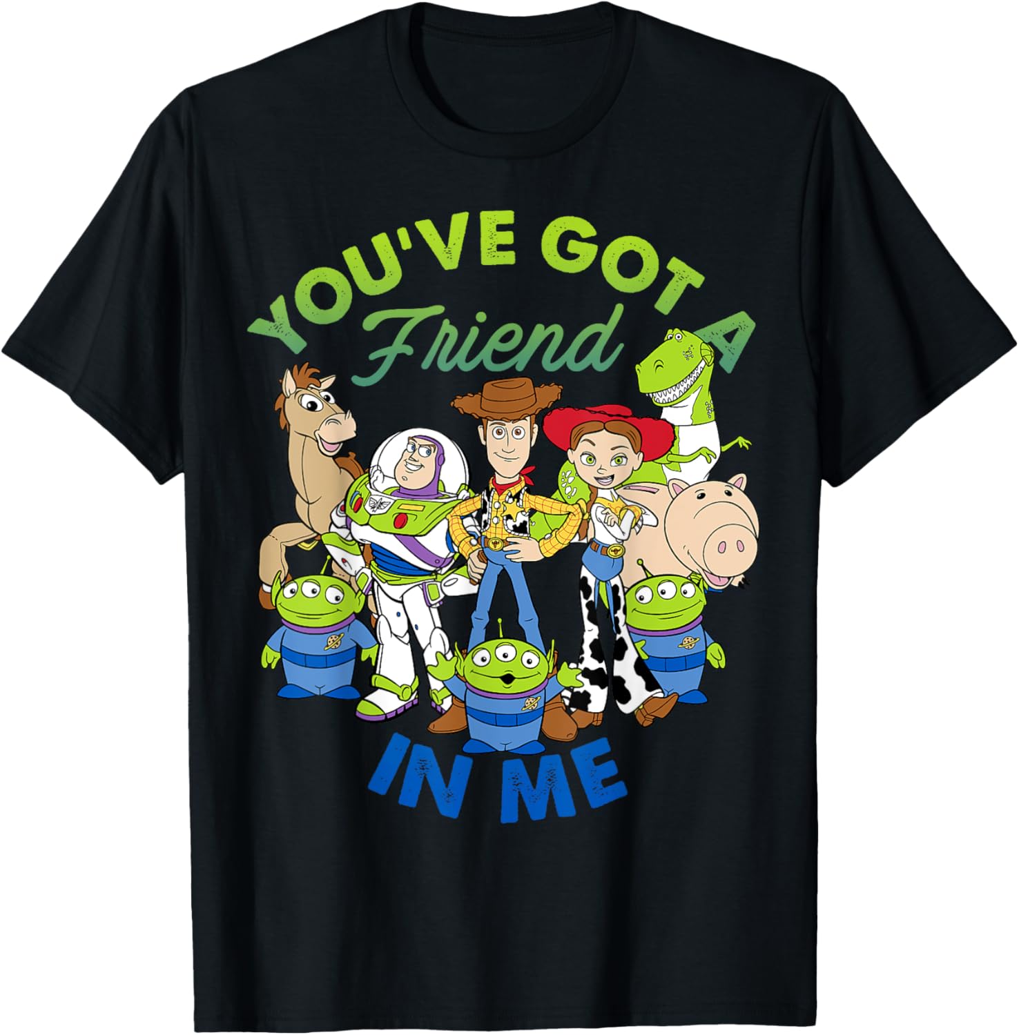 New Disney Pixar Toy Story Cartoon Group Shot Graphic Fashion Casual T-Shirt Fashion Casual T-Shirt S-4XL Four Seasons M