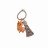 Alpaca Sheep Lamb Wooden Lamb Keyring Multi-Color Tassel Alpaca Bag Charm  Unisex