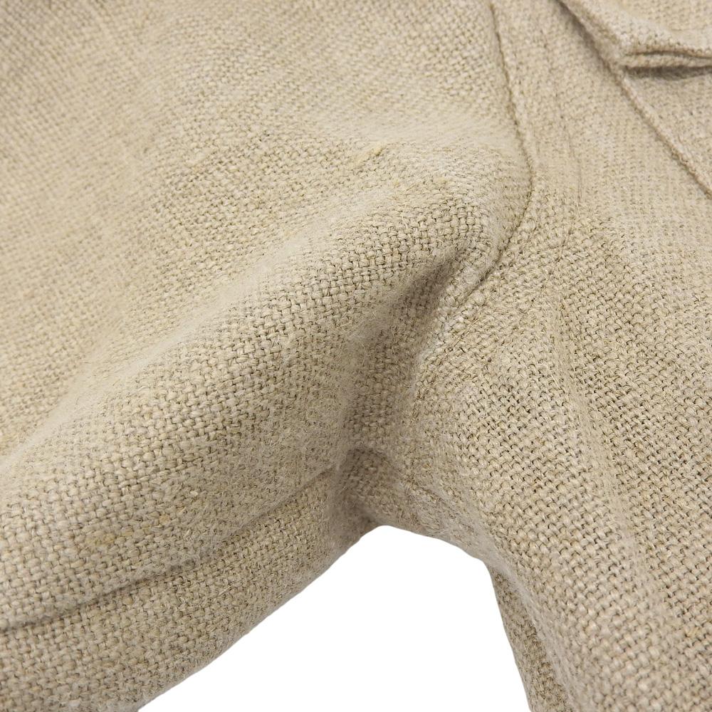 MADISON BLUE Excellent Condition 100% Linen French Work Jacket for Men, Beige, Size 03 MB201-1023 Jacket 03 beigeUsed