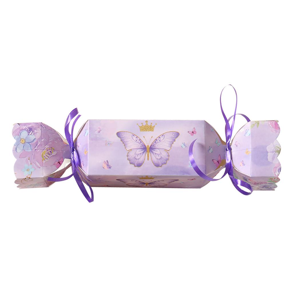 6pcs Butterfly Candy Box with Ribbon Gift Packing Box Butterfly Birthday Party Decoration Kid Baby Shower Wedding Party Supplies