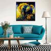 New Arrival 5D DIY Full Circle Diamond Painting "Sunflowers and Elephants" Embroidery Cross Stitch Home Decor Gift